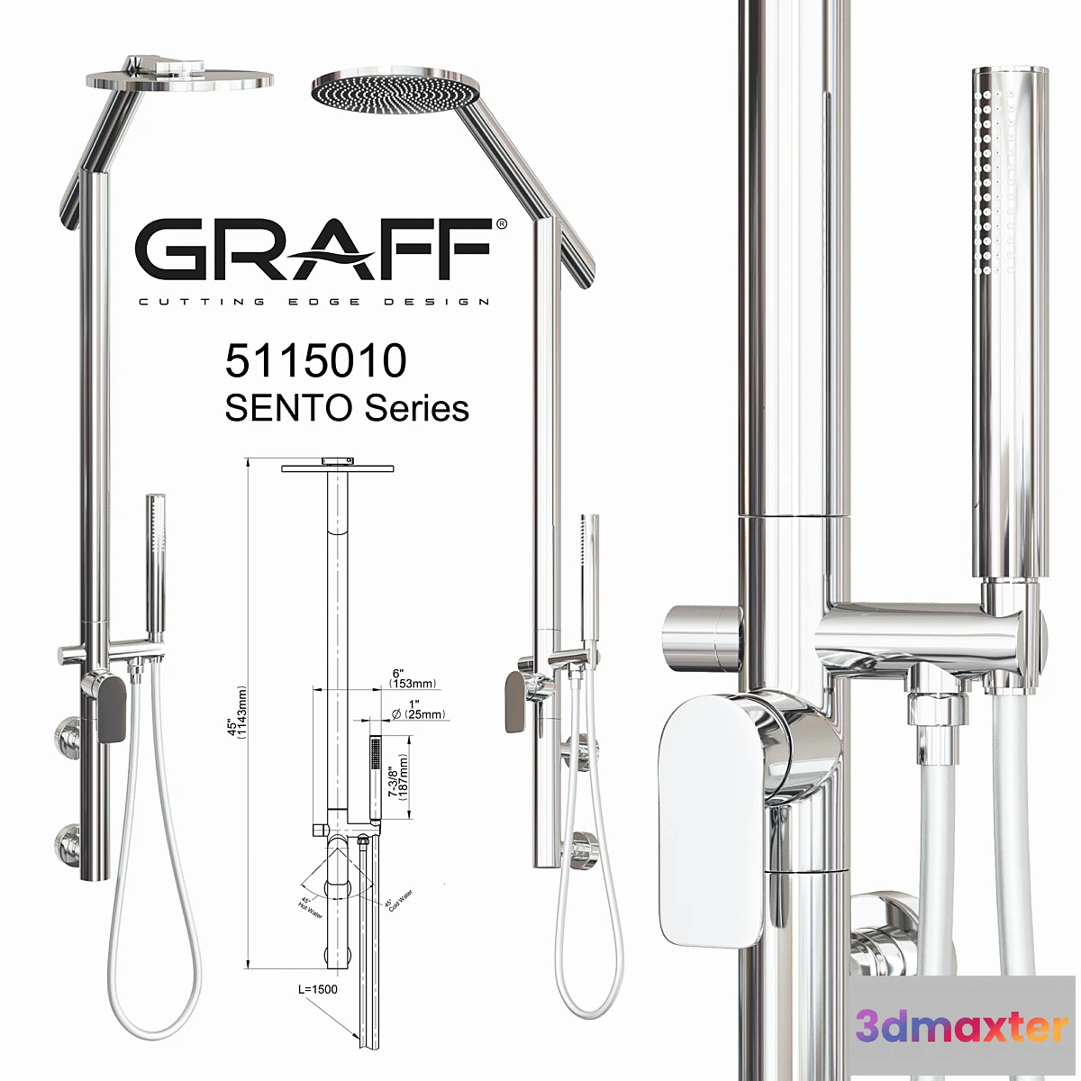 577292 - Graff Shower set 5115010 SENTO Series