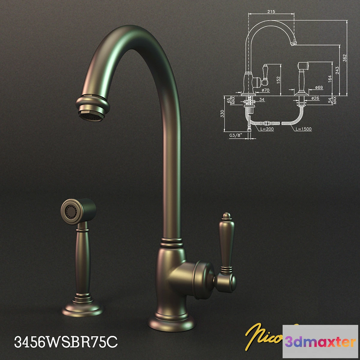 626207 - Nicolazzi. Art.No. 3456WSBR75C