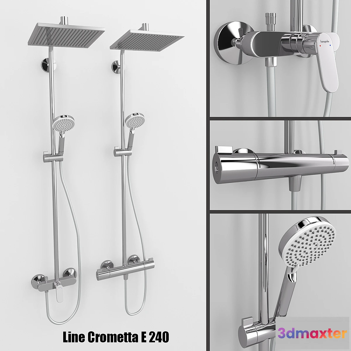 653497 - Shower systems Hansgrohe Crometta E 240