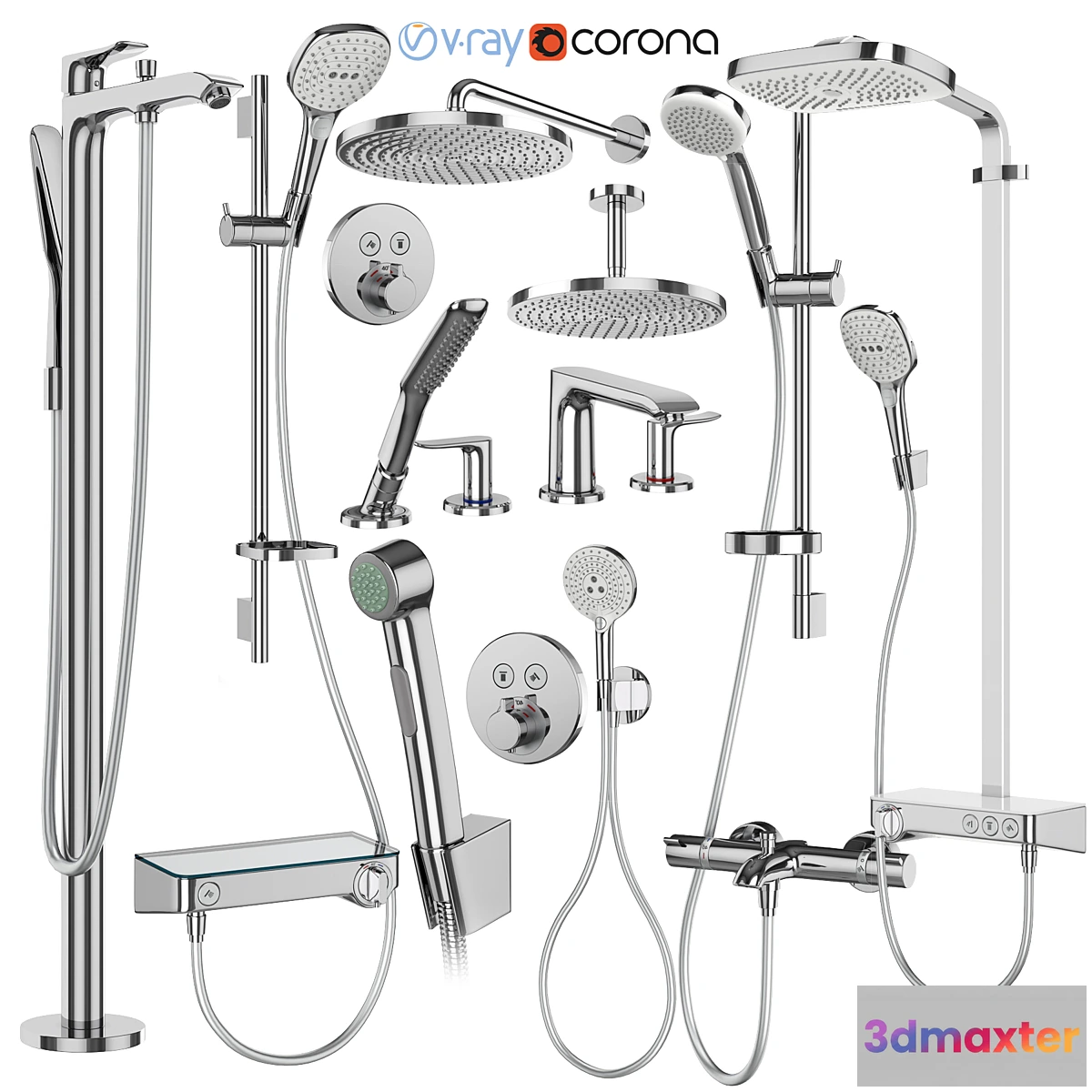 687010 - Hansgrohe set 173 mixers and shower systems