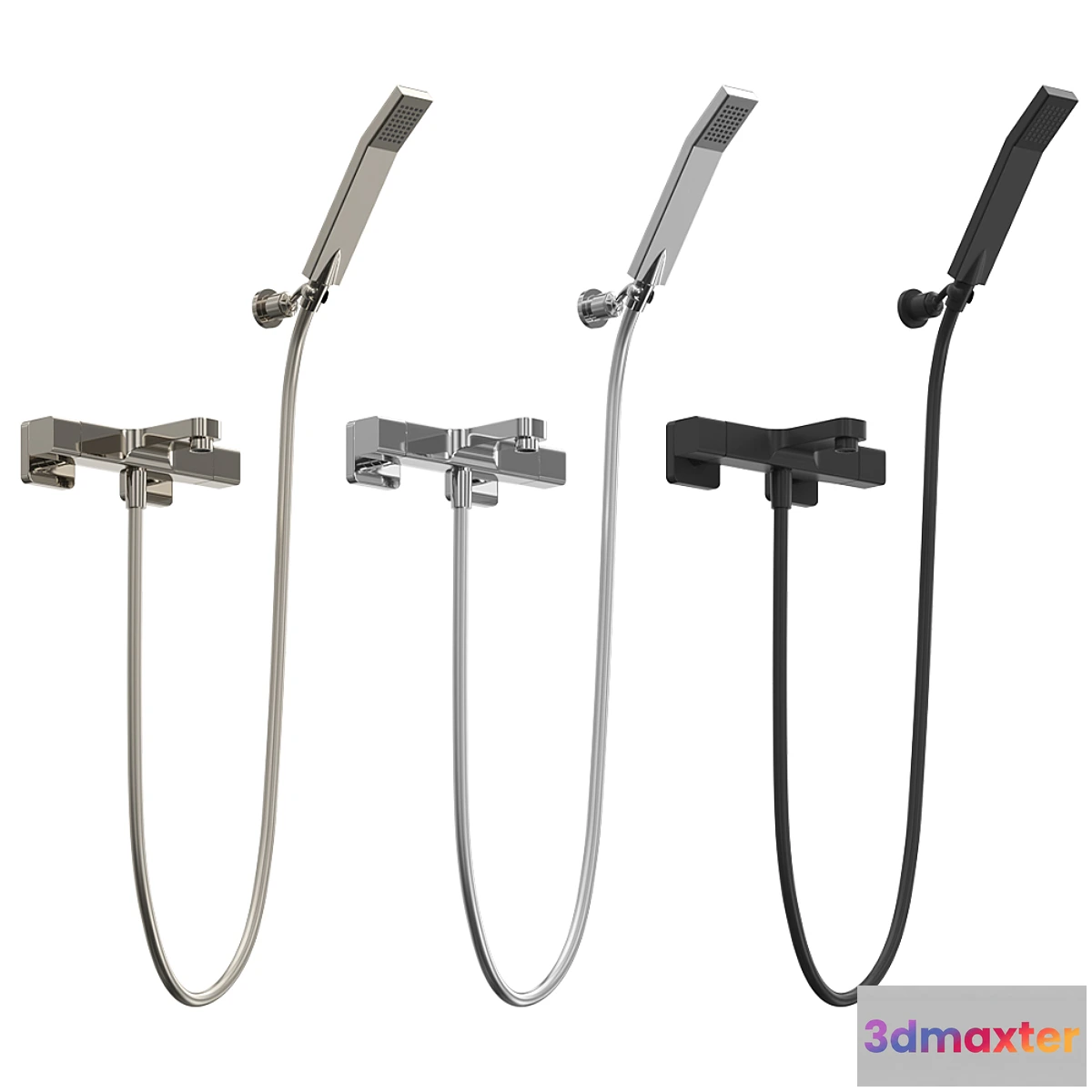 719476 - Thermostatic bath faucet with shower set Cisal Cubic - No.2