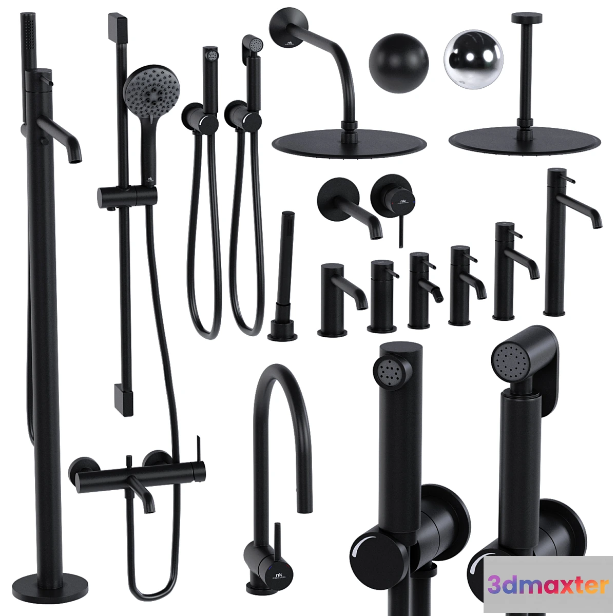 766757 - taps Noken Round by Porcelanosa Bathroom Faucet Taps set - No.2