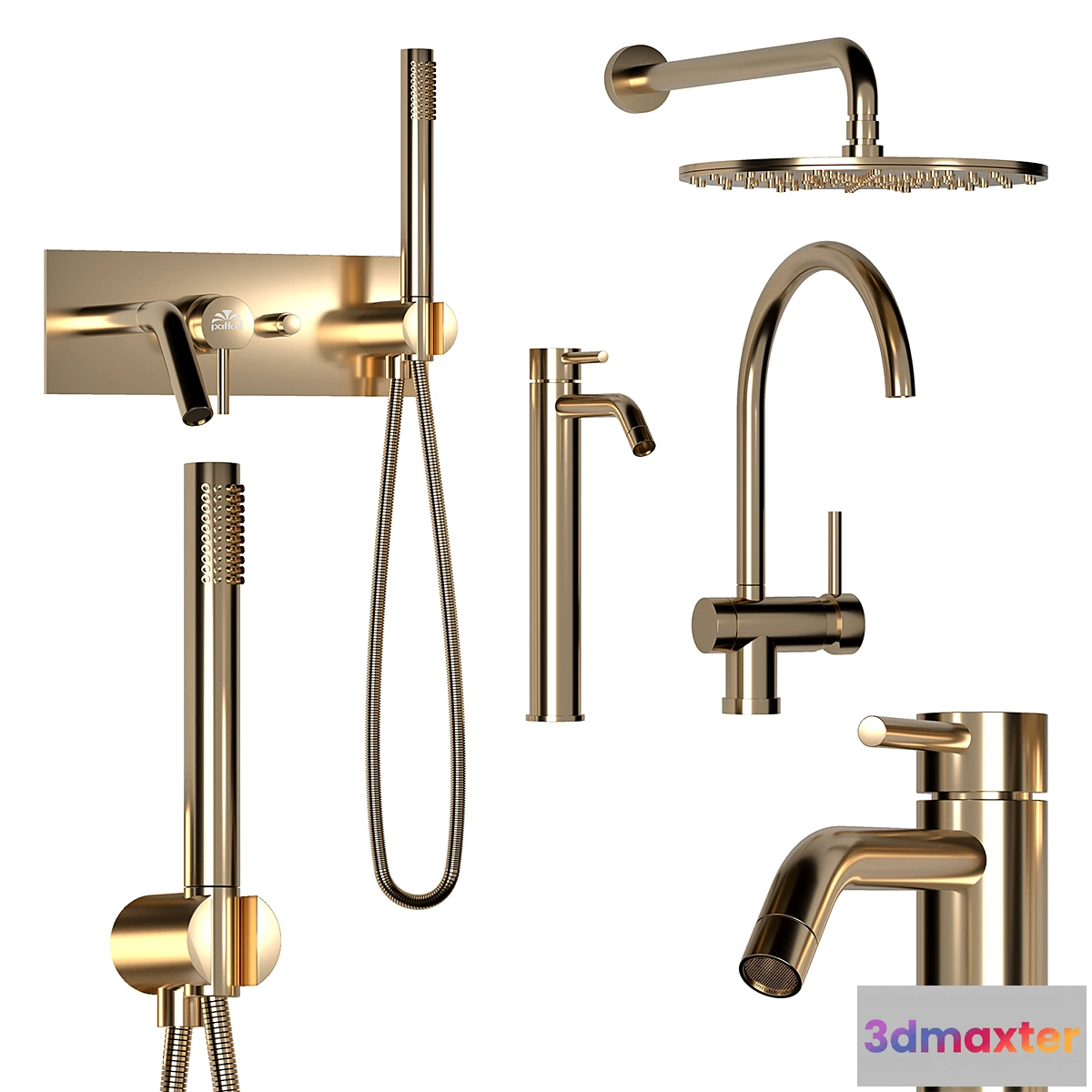 766863 - Mixer set Paffoni set GOLD