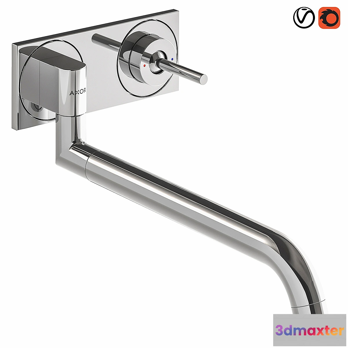773591 - AXOR UNO Single lever kitchen mixer for concealed installation wall-mounted