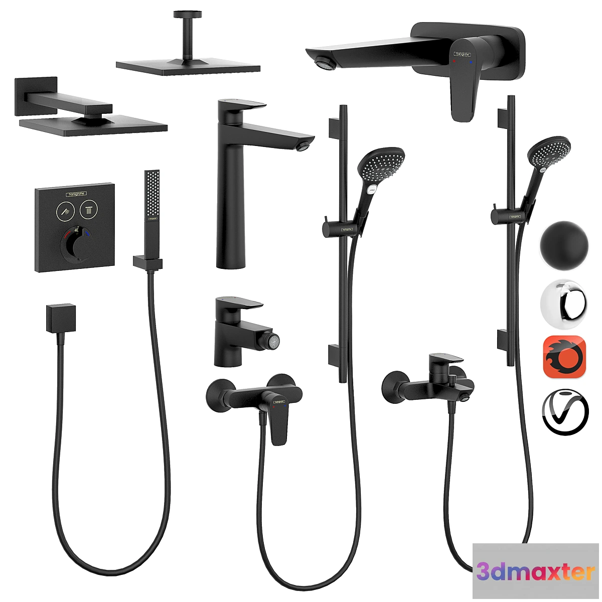 872215 - HANSGROHE Set 2  Rainfinity  Raindance  Talis with adjustable watering can - No.4