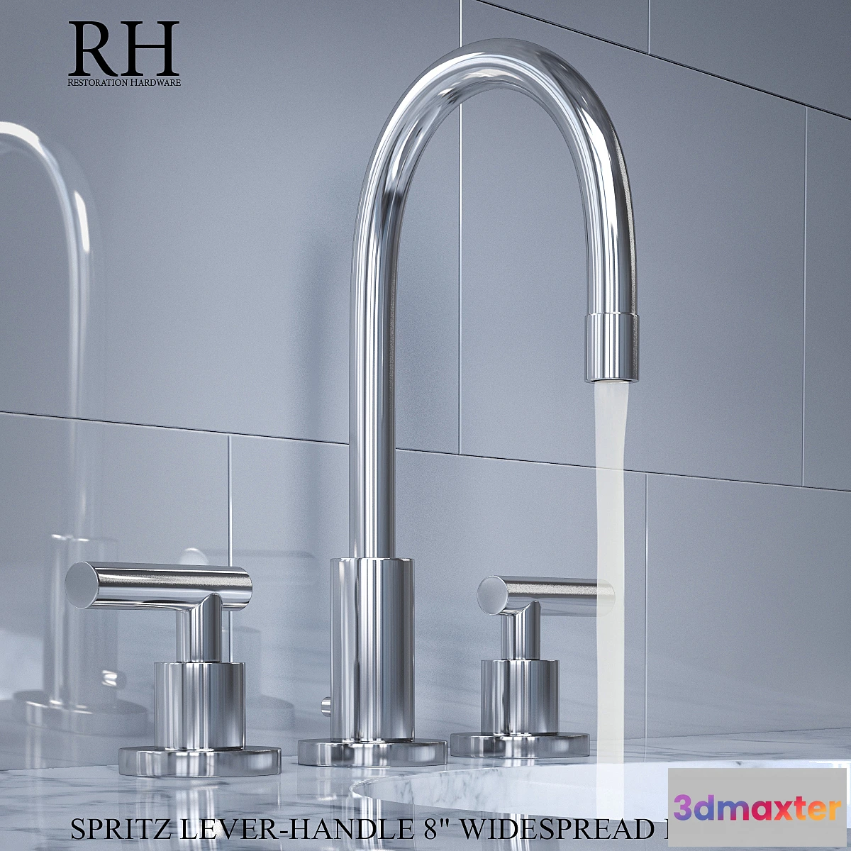 897284 - SUTTON LEVER-HANDLE 8in WIDESPREAD FAUCET - No.2