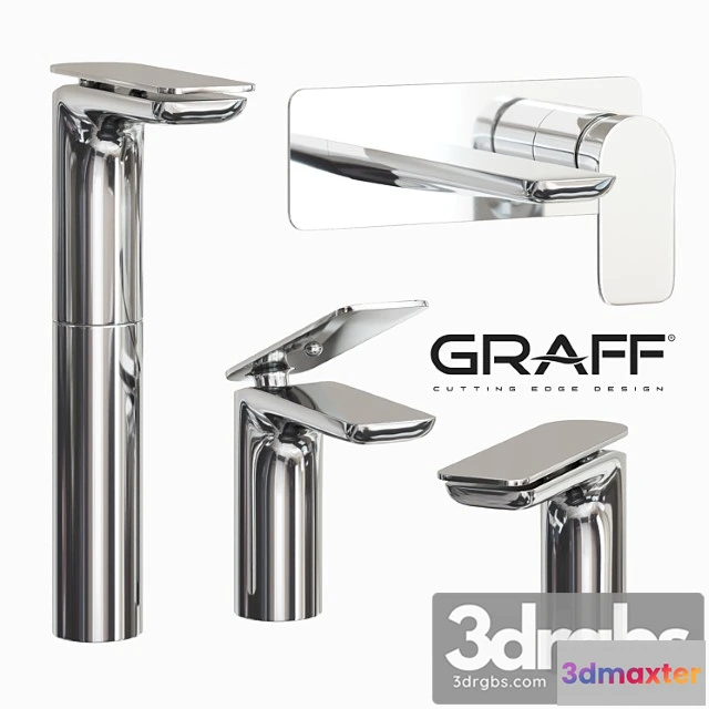 912196 - Graff Set Basin Mixer For Wall Sento Series