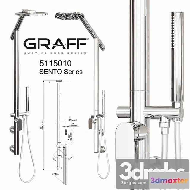 912198 - Graff Shower Set 5115010 Sento Series