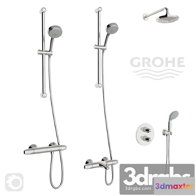 912224 - Grohe Grohtherm 1000 Thermostat Set