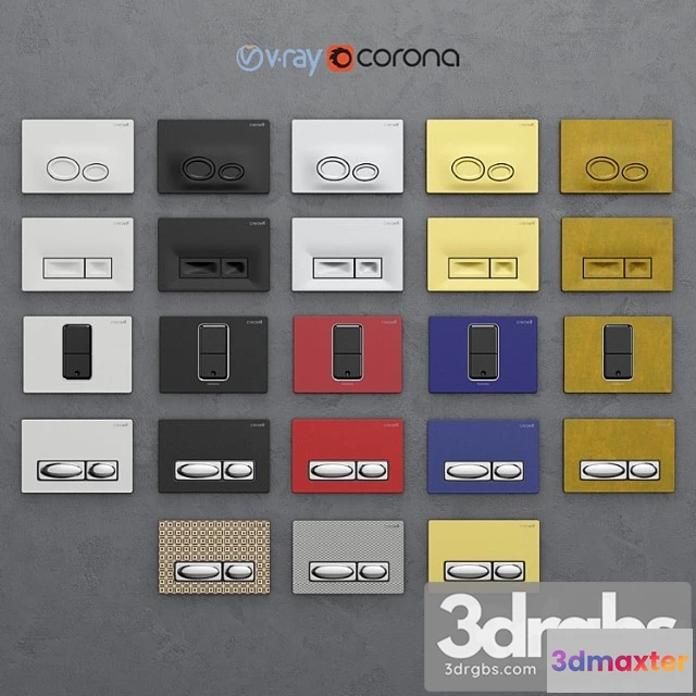 912486 - Set of Buttons for Installing Creavit 2