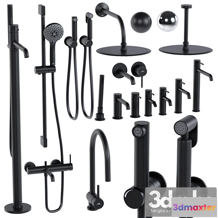 912542 - Smesiteli Noken Round By Porcelanosa Bathroom Faucet Taps Set