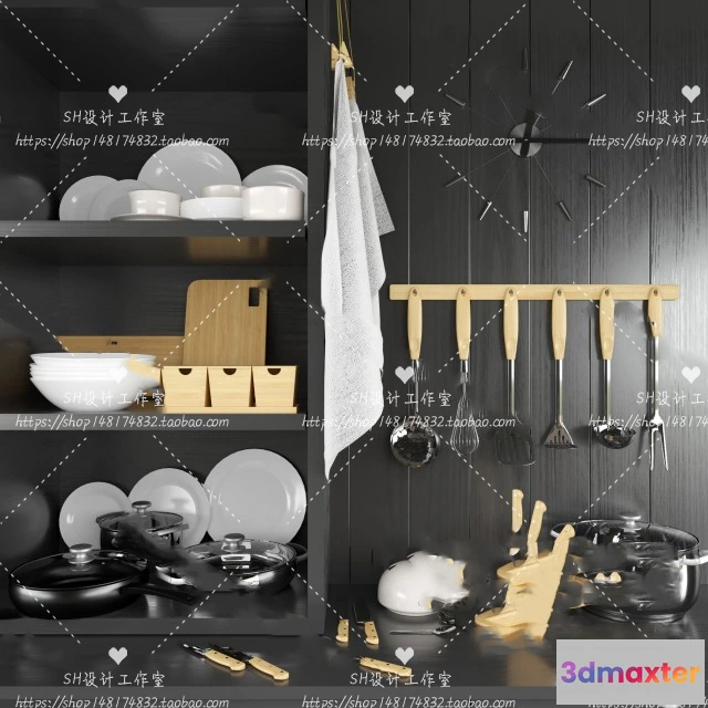 1141460 - Kitchen Supplies - 3D Models - 0111