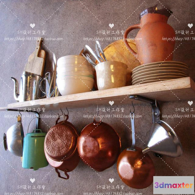 1141484 - Kitchen Supplies - 3D Models - 0123