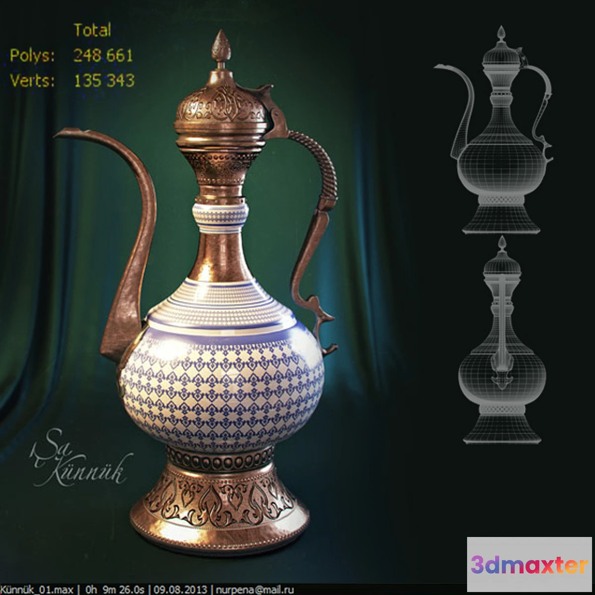 1268879 - East pitcher 3D Max