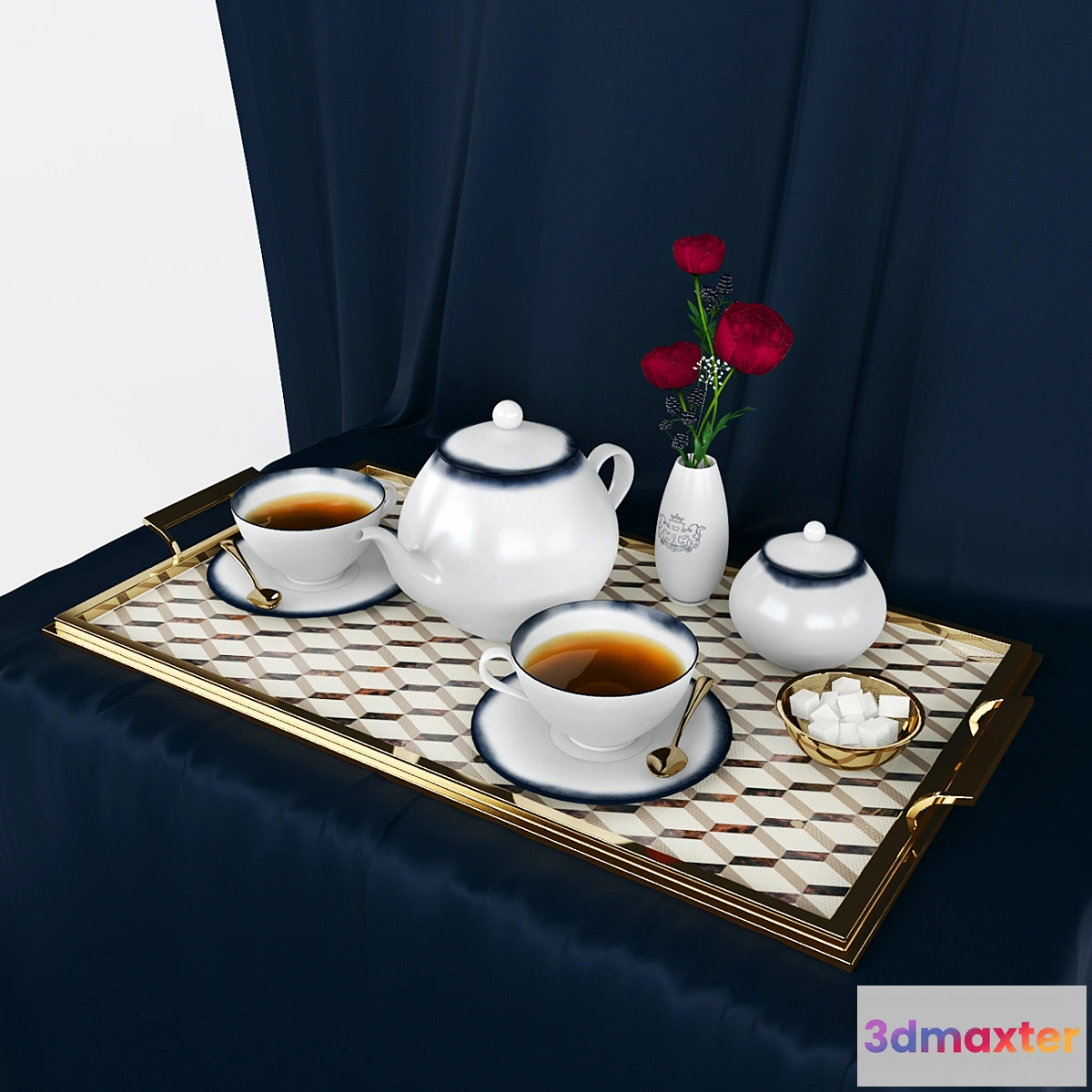 1279294 - Tea service 3D Max