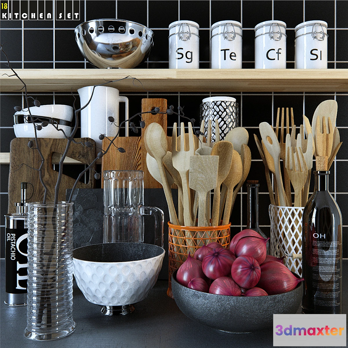 1287968 - Kitchen Set 18 3D Max