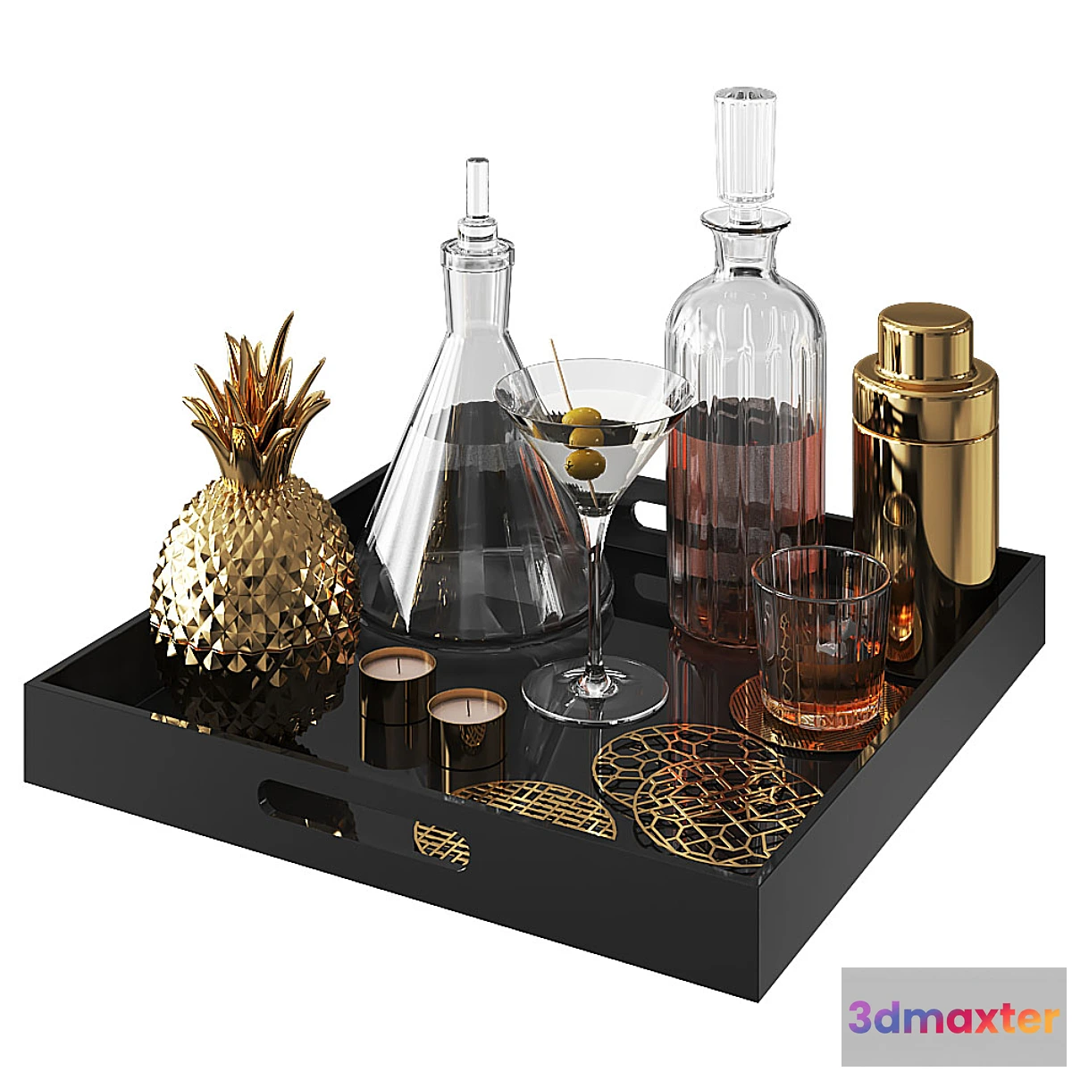 1312257 - Home Bar Tray 3D Max