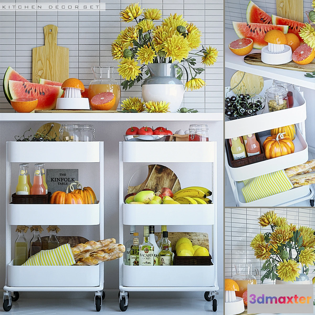 1317819 - Kitchen Decor Set 3 3D Max