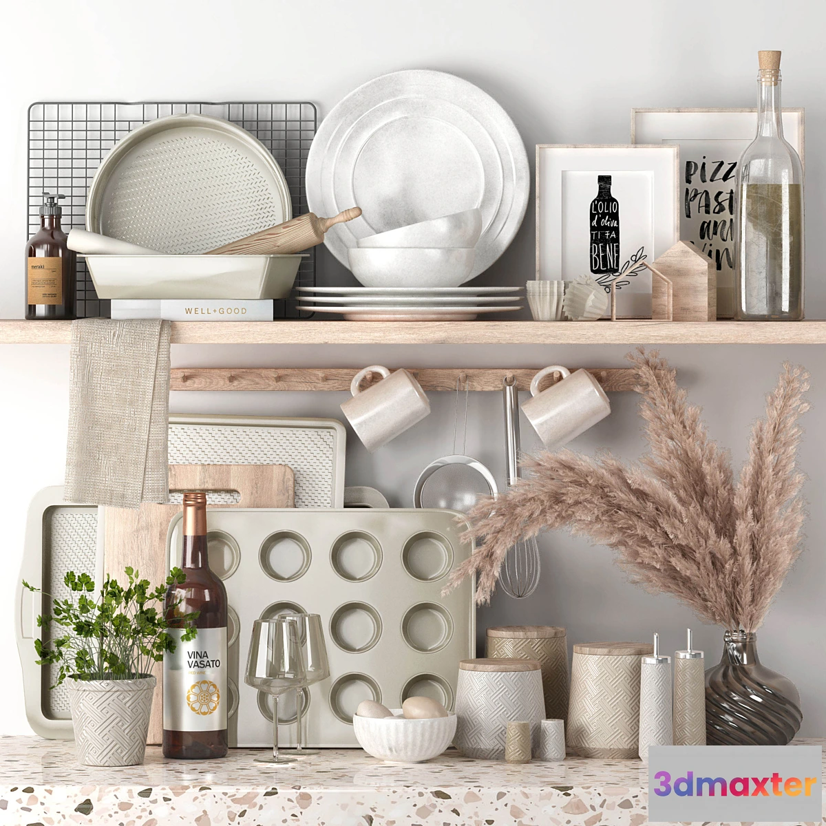 1331586 - Kitchen Decorative Set - 05 3D Max