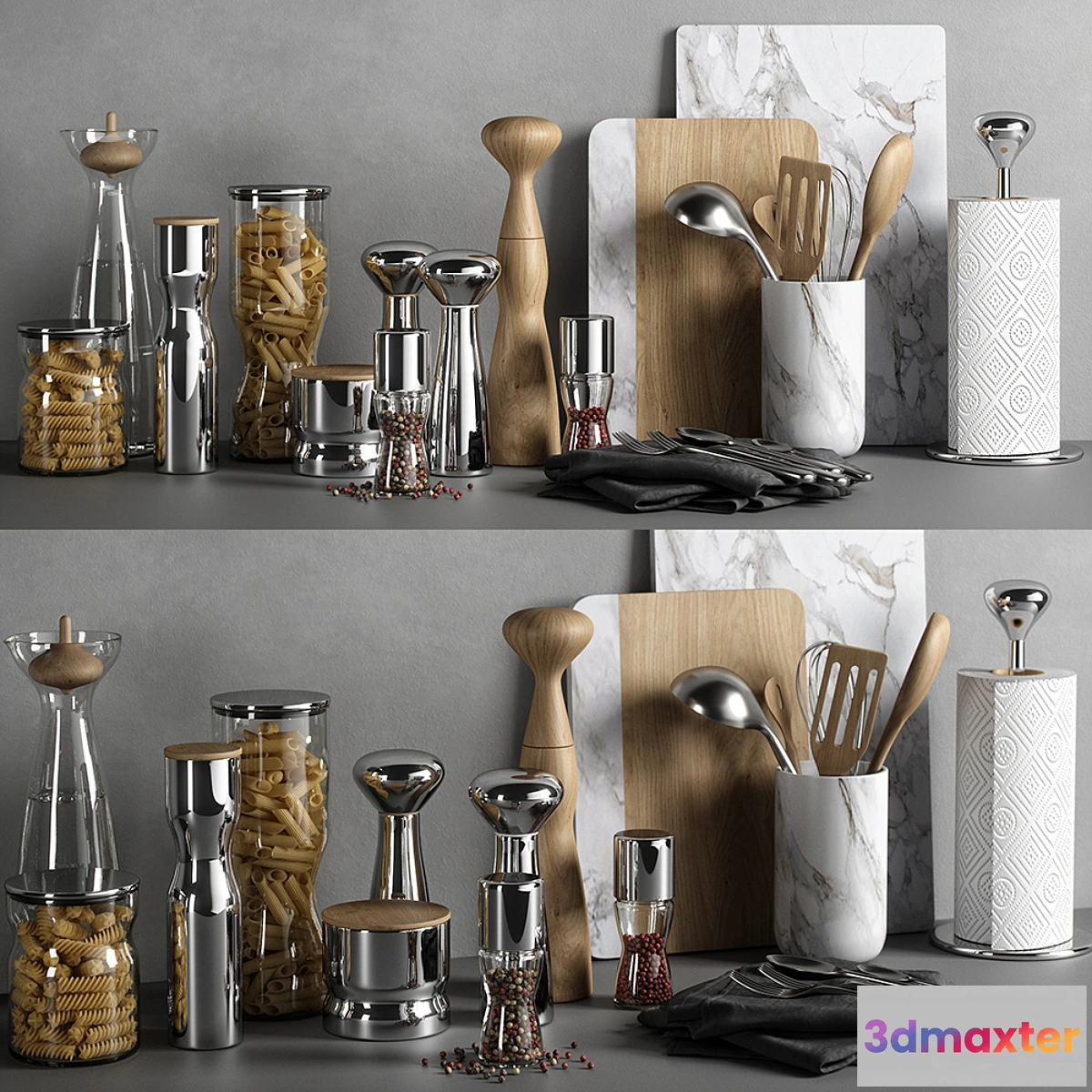 1332593 - kitchen decor set 04 3D Max