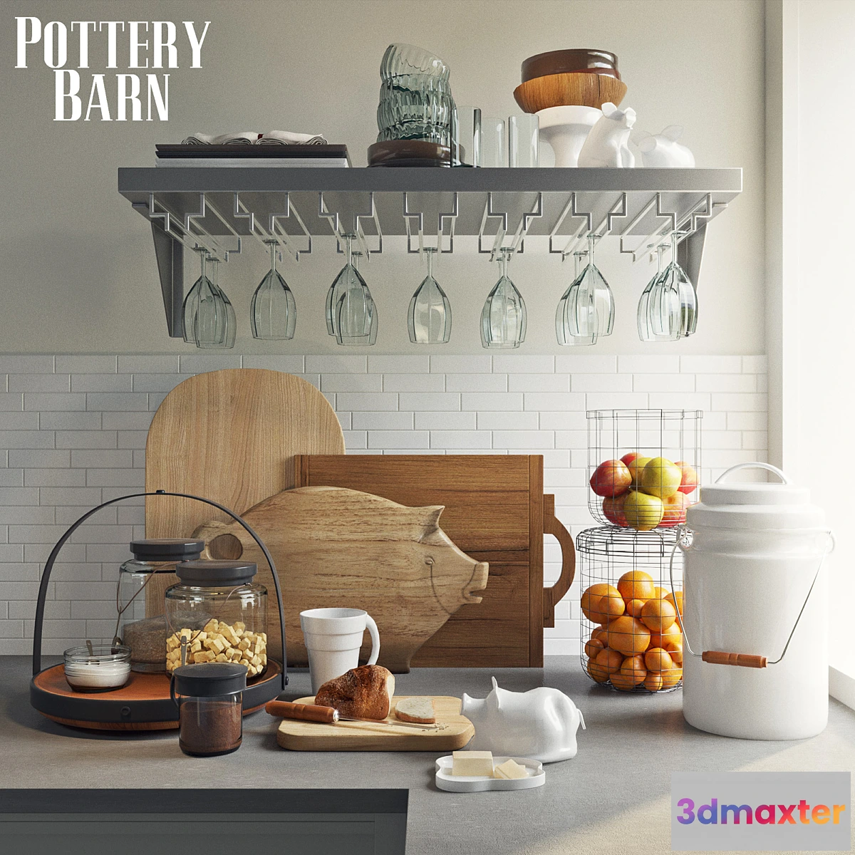 1336116 - Pottery Barn Cucina Cafe Station 3D Max