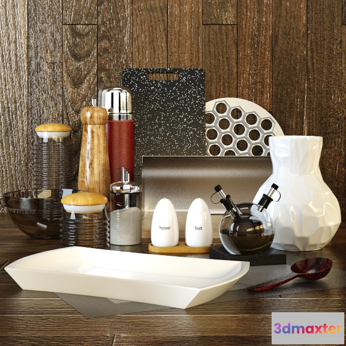 1349294 - Kitchen accessories Set 3D Max