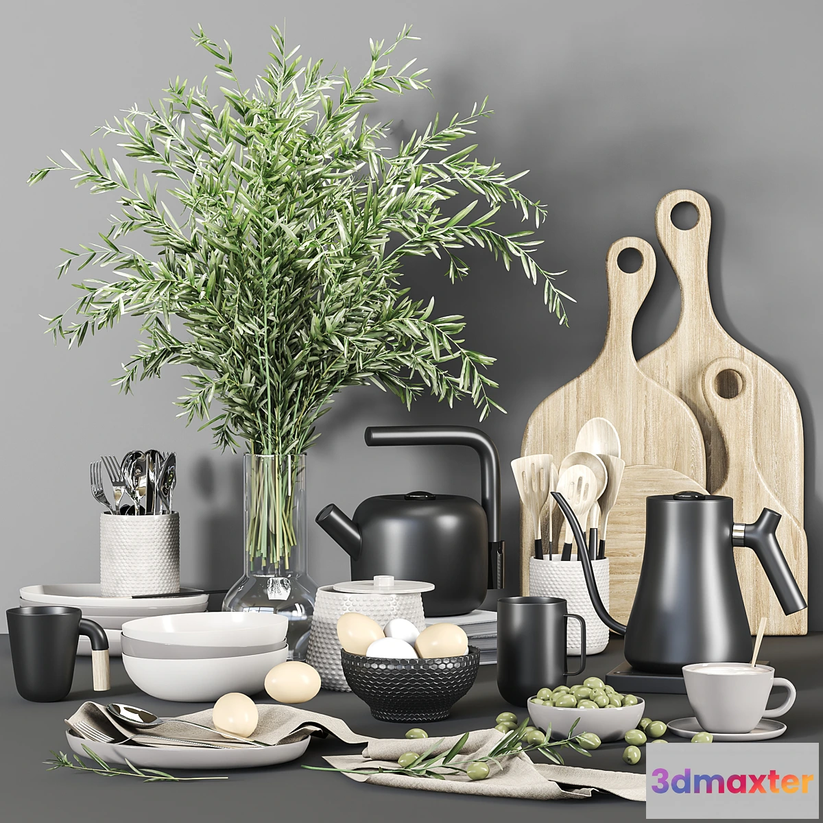 1350567 - kitchen accessories 02 3D Max