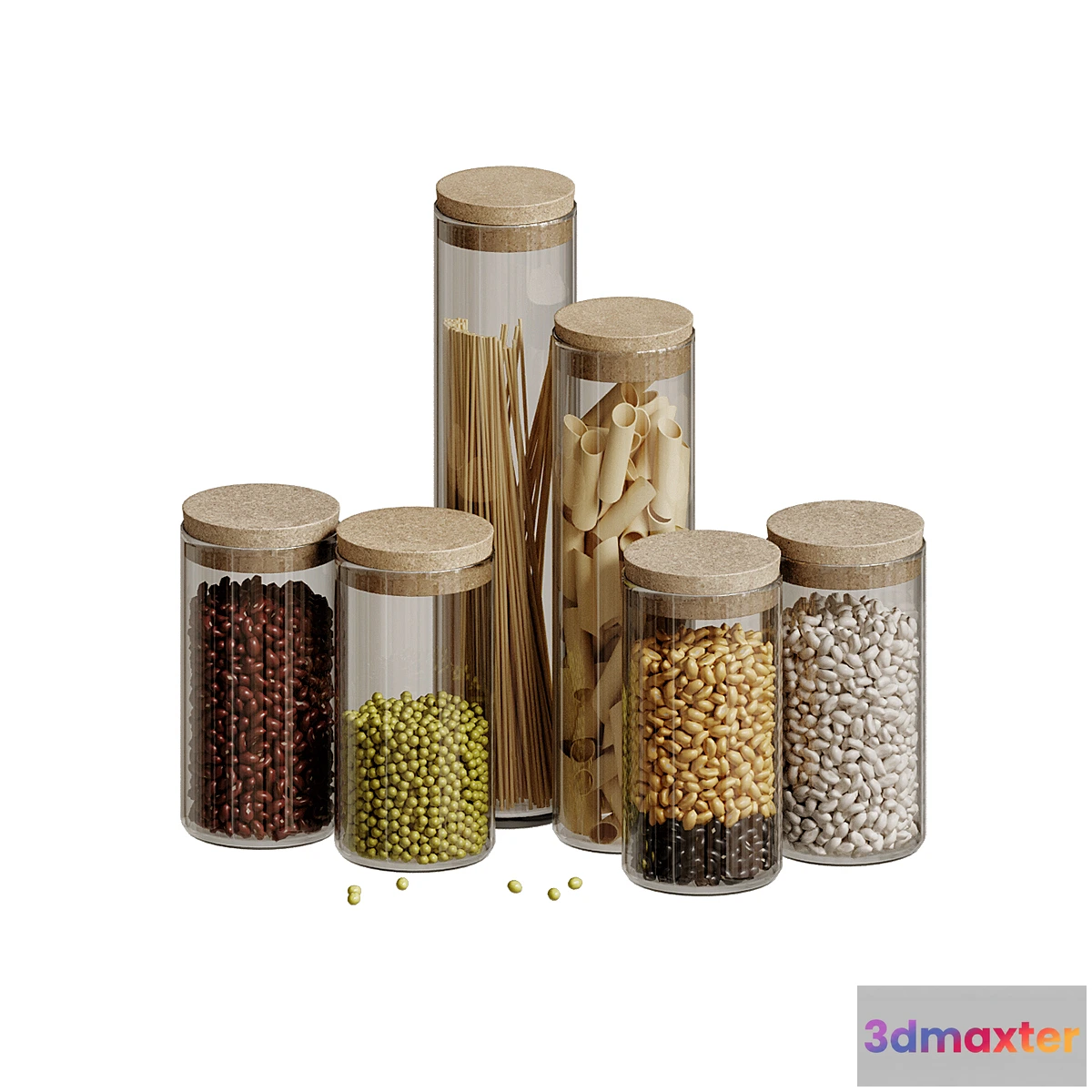 1354912 - Decorative set Kitchen banks 3D Max