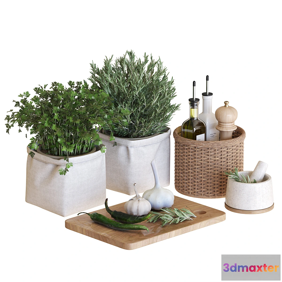 1357449 - Kitchen Accessories-14 3D Max