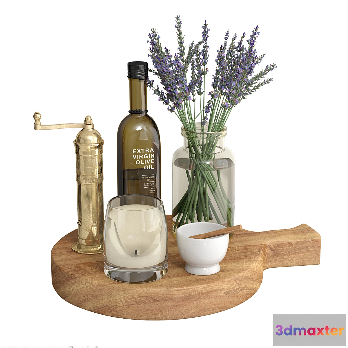 1357757 - Kitchen Decor Set on Countertops 3D Max