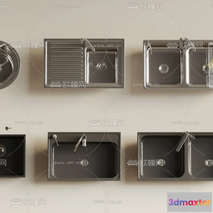 1368628 - Kitchen Appliances for Interior Design - 3DS Max Models - 005 3D Max