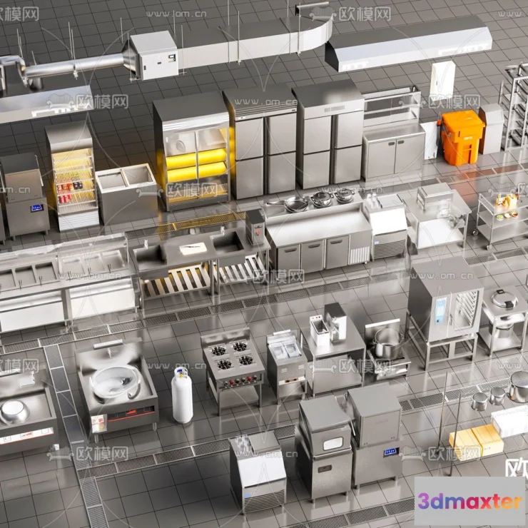 1368808 - Kitchen Appliances for Interior Design - 3DS Max Models - 008 3D Max