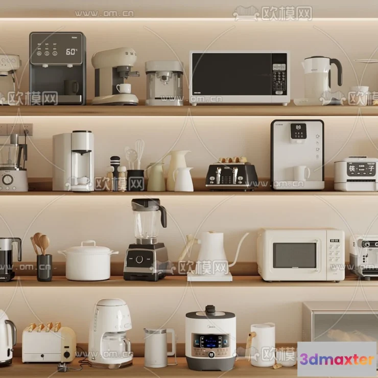 1369008 - Kitchen Appliances for Interior Design - 3DS Max Models - 011 3D Max