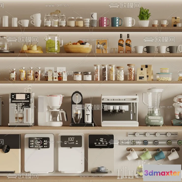 1369081 - Kitchen Appliances for Interior Design - 3DS Max Models - 012 3D Max