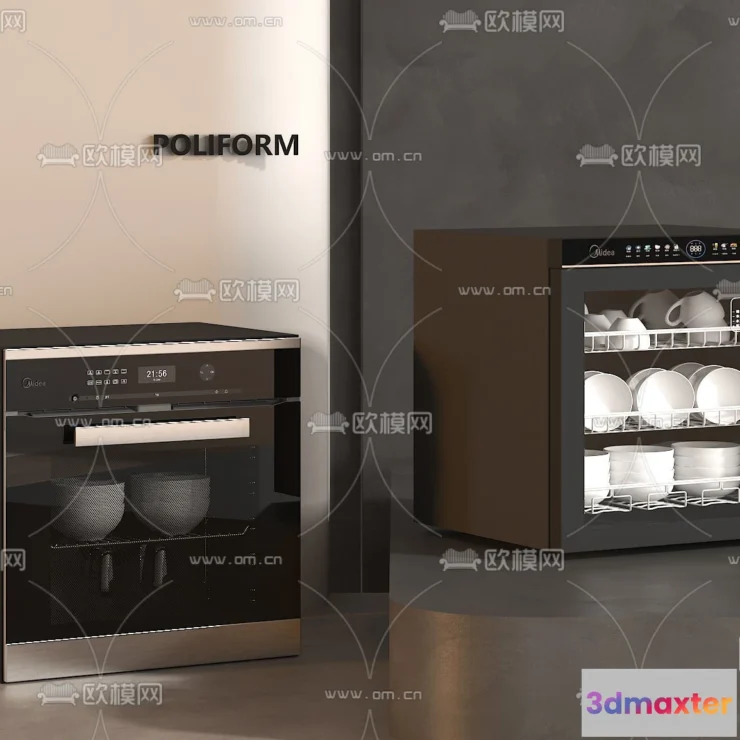 1370595 - Kitchen Appliances for Interior Design - 3DS Max Models - 034 3D Max