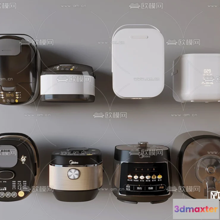 1370979 - Kitchen Appliances for Interior Design - 3DS Max Models - 040 3D Max