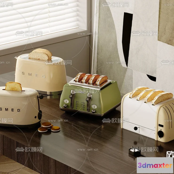 1371118 - Kitchen Appliances for Interior Design - 3DS Max Models - 042 3D Max