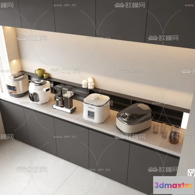 1371937 - Kitchen Appliances for Interior Design - 3DS Max Models - 055 3D Max