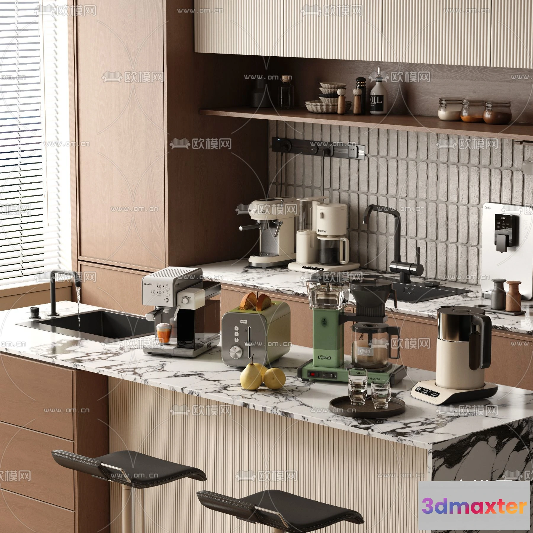 1372341 - Kitchen Appliances for Interior Design - 3DS Max Models - 061 3D Max