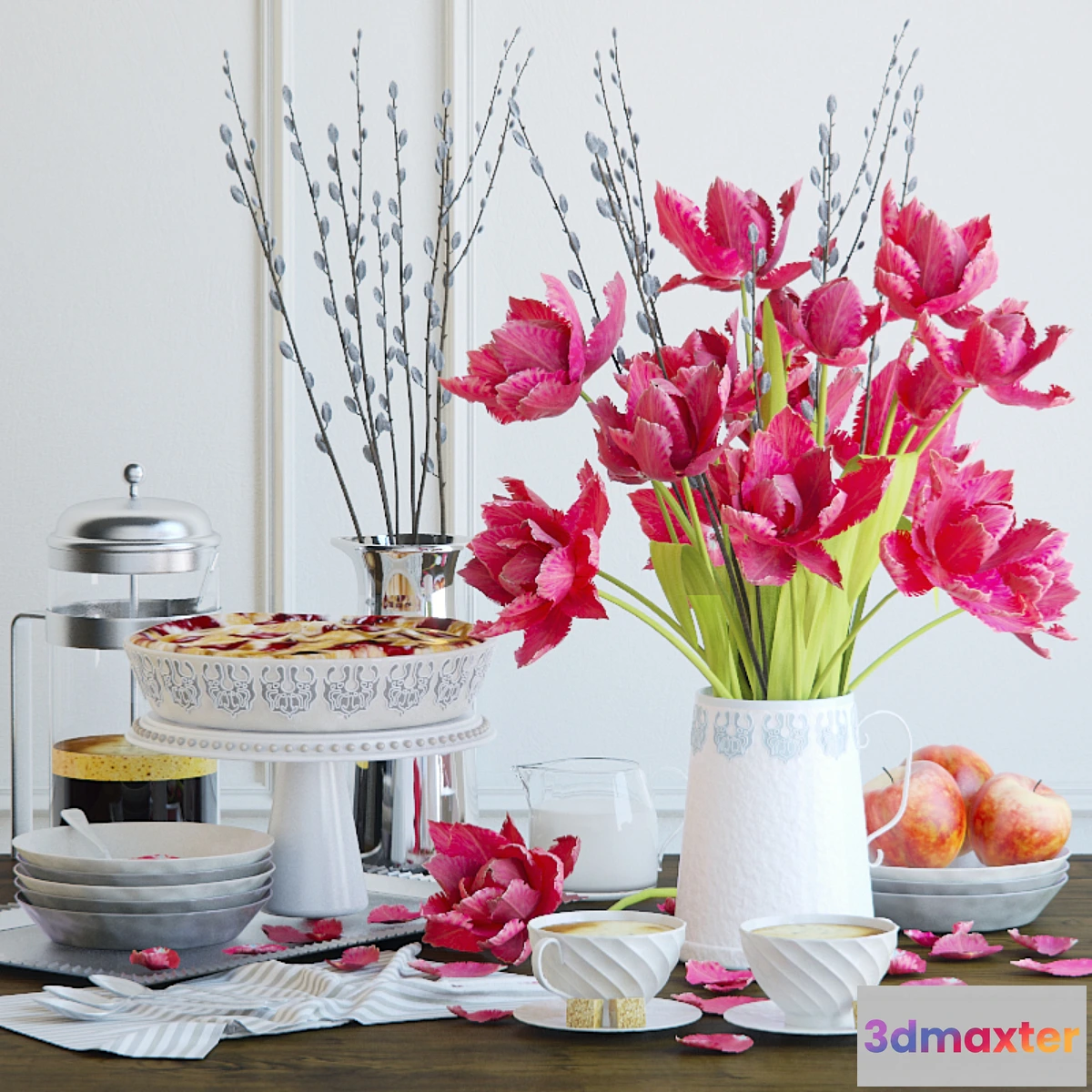 1393188 - red tulips 3D Max