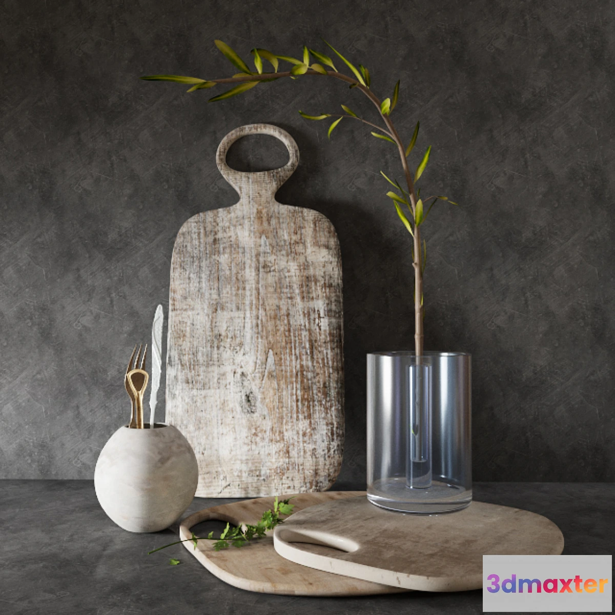 1400400 - Decorative set 3D Max