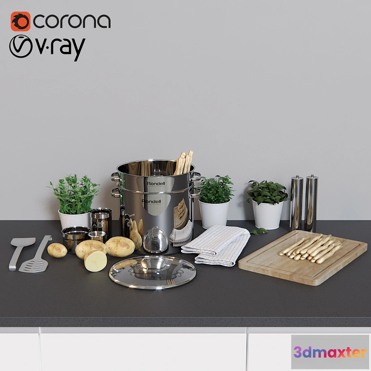 1401576 - Accessoires Cuisine 3D Max