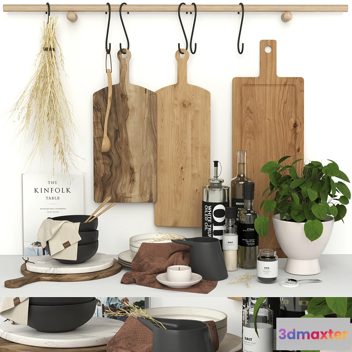 1407754 - Kitchen accessories 02 - Decorative set 17 3D Max