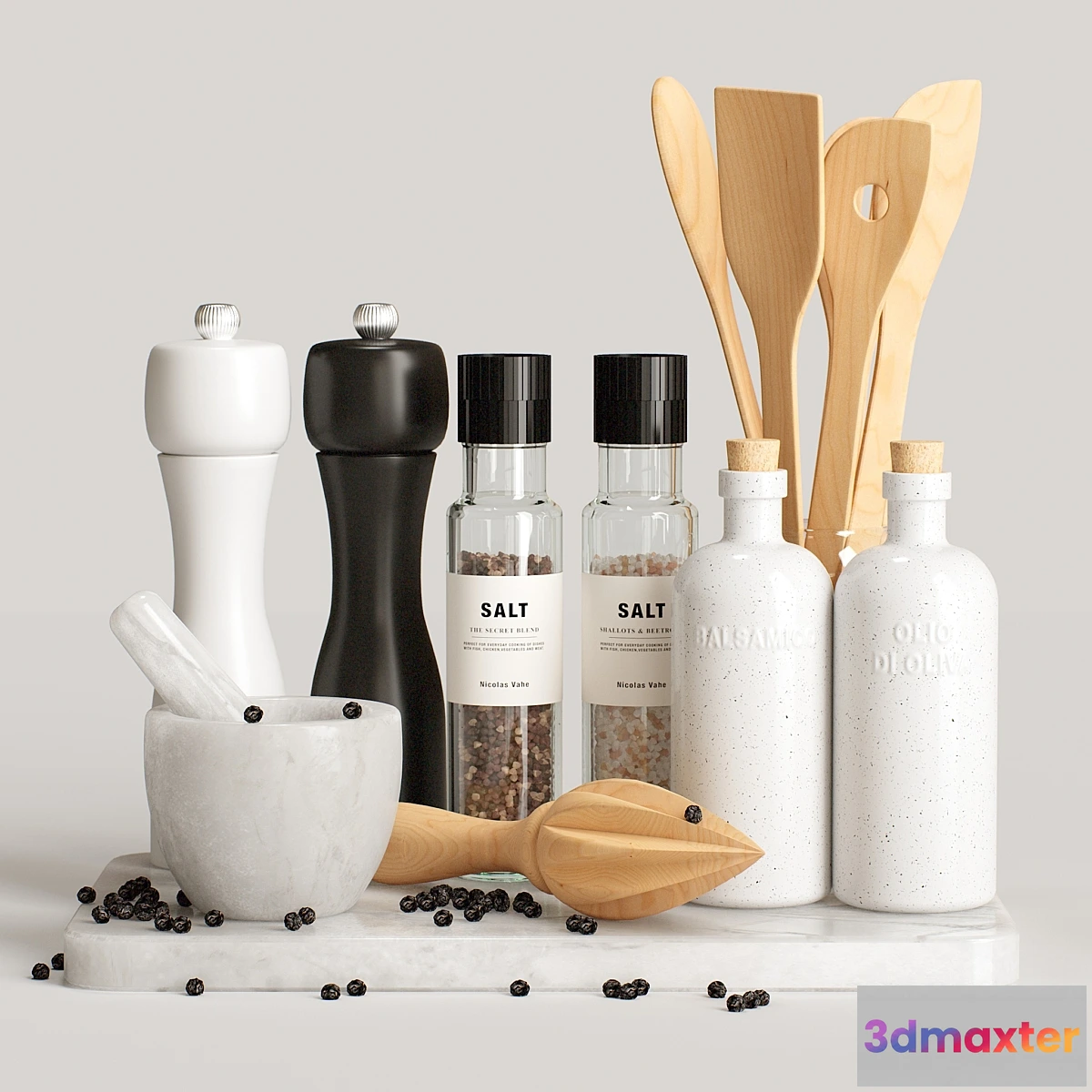 1410256 - Decorative set for the kitchen 88 3D Max