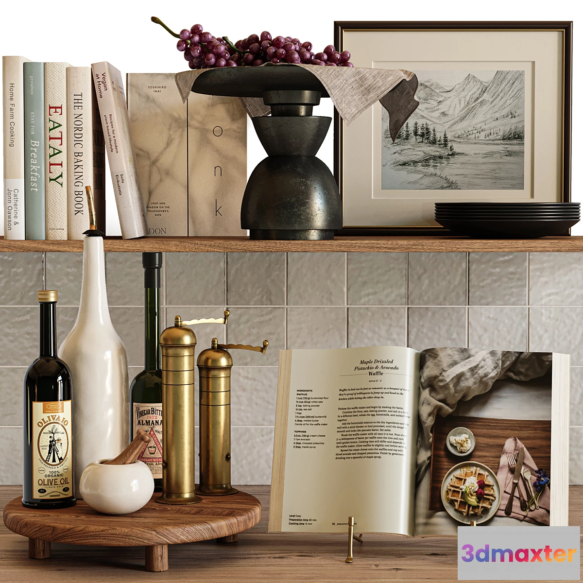 1423906 - kitchen decor set 3D Max