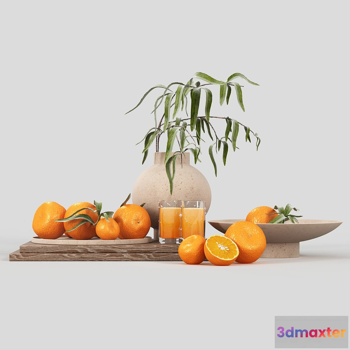 1436980 - Decorative set for the kitchen 2 3D Max