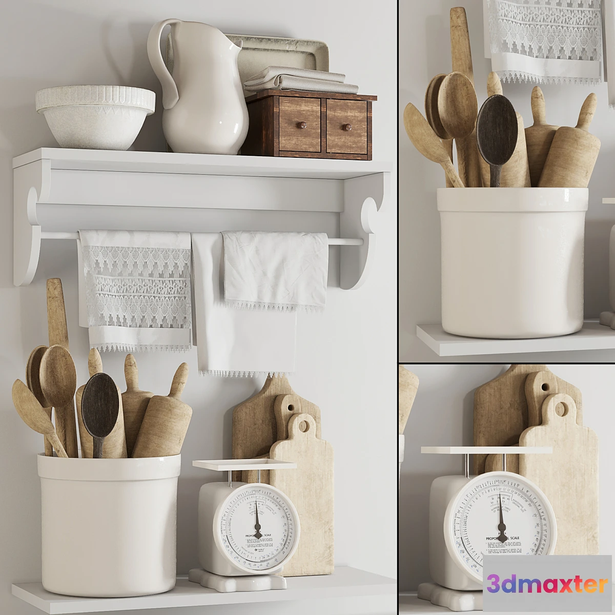 1447444 - kitchen decor set 01 3D Max