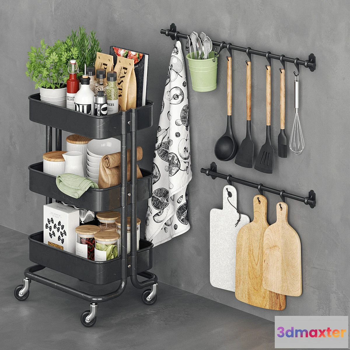 1449872 - Raskog cooking cart 3D Max