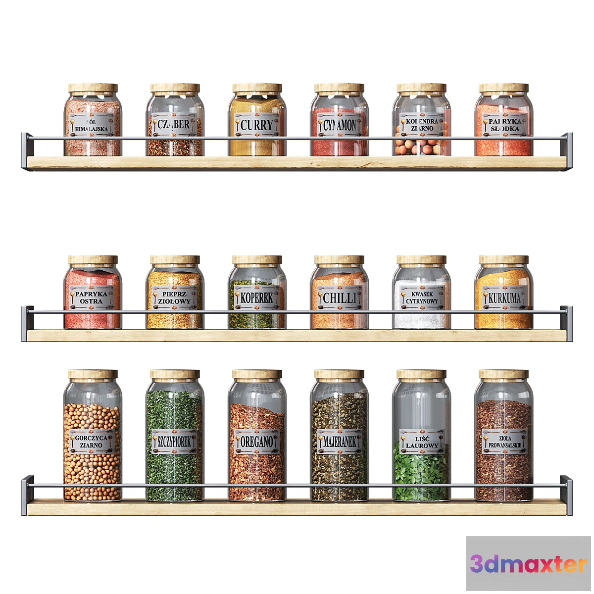 1450562 - Spices set 3D Max