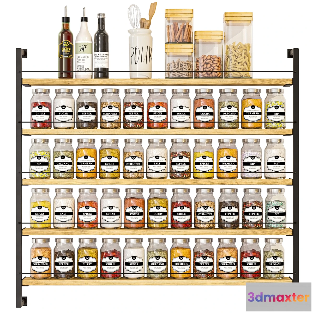 1465776 - Spice rack 5 3D Max
